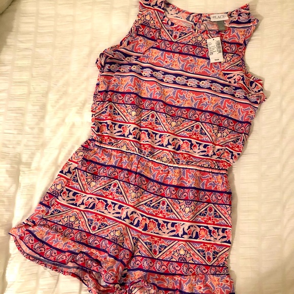 The Children’s Place Summer Romper NWT. LG 10/12
